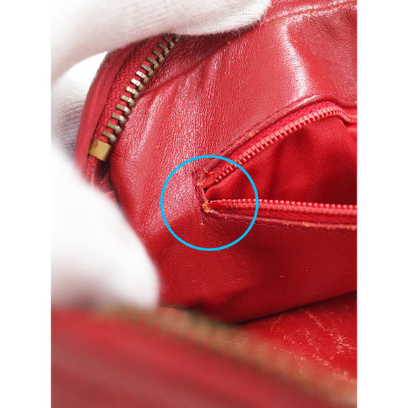 Chanel Matelasse Chain Shoulder Bag Red - Picture 7 of 9